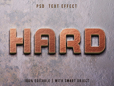 PSD 3D Gold Text Editable