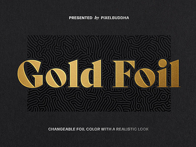 Metallic Foil Logo Mockup