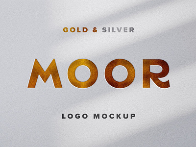 Gold & Silver Logo Mockup