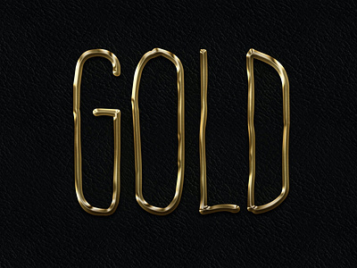 Metal Layer Styles - Photoshop Gold Text Effect