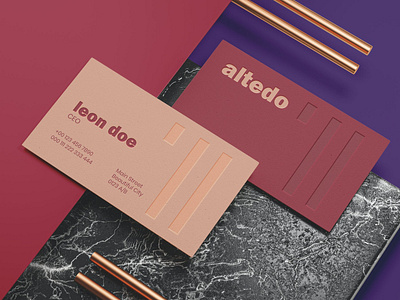 Elegant Business Card Mockup Template