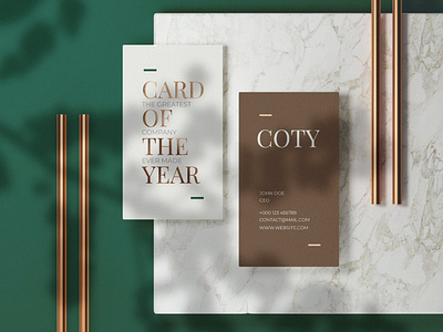 Luxury Business Card Mock-Up Template