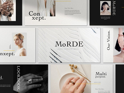 MoRDE - Minimal Business business design designposter google slides illustration instagram instagram template keynote minimal minimal business multipurpose powerpoint template web web development website