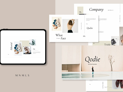 Qodie - Minimal Business business clean google slides keynote minimal minimal business modern multipurpose powerpoint presentation template web web development website