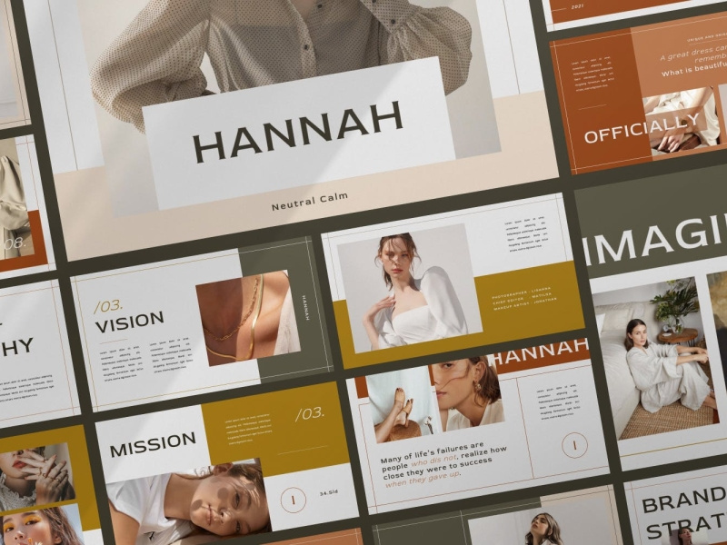 Hannah Brand by Presentation Templates on Dribbble
