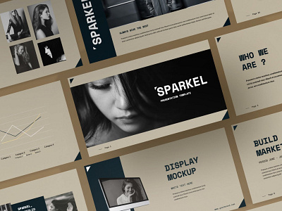 Sparkle Creative branding creative deck designposter fashion google slides keynote moodboard multipurpose pitch pitch deck portfolio powerpoint presentation purpose simplicity slides template