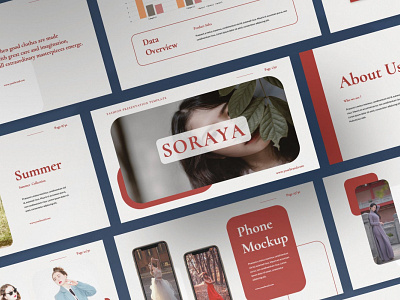 Soraya Minimal business corporate creative diagram elegant fashion google slides keynote lookbook modern moodboard multipurpose pitch deck portfolio powerpoint presentation purpose simplicity slides template