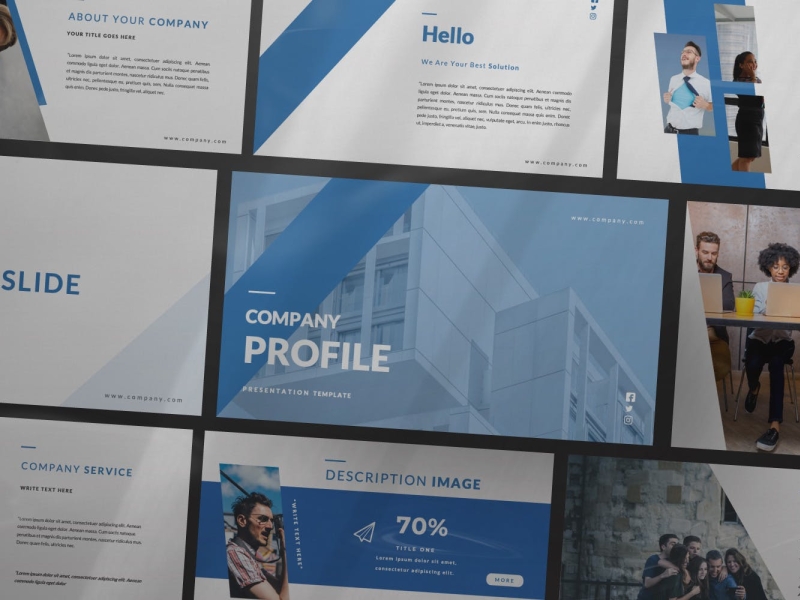 Company Presentation Template by Presentation Templates on Dribbble