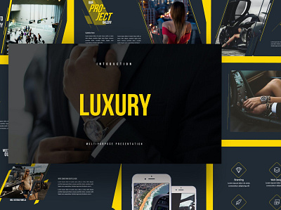 LUXURY branding business clean colorful google slides illustration instagram instagram template keynote lookbook luxury minimal minimalist modern pitch deck powerpoint presentation simple template web development