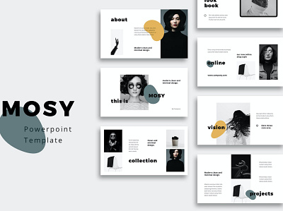 MOSY branding business clean colorful creative deck google slides instagram instagram template keynote lookbook minimal modern pitch powerpoint presentation simply minimalist template web design web development