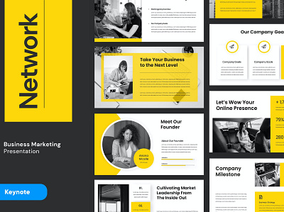 NETWORK - Template branding business clean designposter development google slides graphic design illustration keynote lookbook minimal minimalist modern clean pitch dech powerpoint presentation simple template web web development