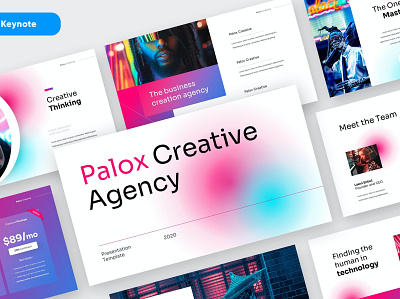 PALOX - Creative Agency agency branding business corporate creative design designposter google slides graphic design illustration keynote lookbook modern multipurpose pitch deck powerpoint presentation purpose slides template