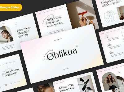 OBLIKUA - Creative Template branding corporate design designposter fashion google slides graphic design illustration keynote lookbook modern multipurpose pitch deck portfolio powerpoint presentation purpose simplicity slides template