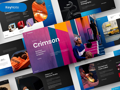 Crimson – Business Template branding business business template deck design designposter google google slides graphic design illustration keynote modern pitch pitch deck powerpoint presentation slides template ui vector