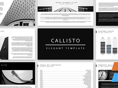 Callisto Presentation Template branding brochure business catalog deck design designposter google slides graphic design illustration keynote multipurpose pitch pitch deck portfolio powerpoint presentation presentation template slides template