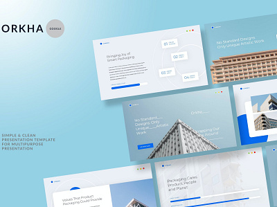 Orkha -Simple & Clean annual annual report branding deck design designposter google google slides graphic design illustration keynote pitch pitch deck powerpoint presentation report slides template google ui vector