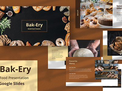 Bakery - Presentation Template annual report branding design designposter google google slides graphic design illustration keynote multipurpose pitch deck powerpoint presentation purpose report slides ui vector web development web maintance