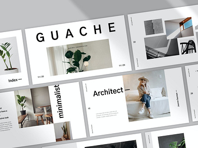 Guache blog branding company corporate design designposter graphic design illustration keynote multipurpose pitch deck portfolio powerpoint presentation purpose slides template vector web development web maintace