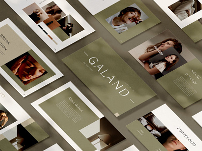 Galand annual report branding design designposter google google slides graphic design illustration keynote multipurpose pitch pitch deck powerpoint presentation purpose slides template vector web development web maintance