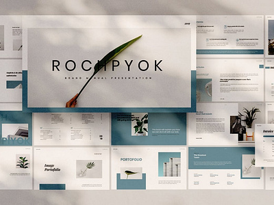 Rochpyok Presentation Template annual report branding brochure business catalog design designposter google slides graphic design illustration keynote modern pitch deck portfolio powerpoint presentation simple vector web development web maintance