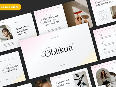 OBLIKUA - Creative Template annual report branding creative design designposter donation events google slides gradient graphic design illustration keynote modern multipurpose pitch deck powerpoint purpose template web development web maintace