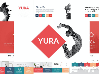 YURA Powerpoint Template branding deck design designposter google google slides graphic design illustration infographic keynote motion graphics pitch pitch deck portfolio powerpoint ppt presentation slides ui vector