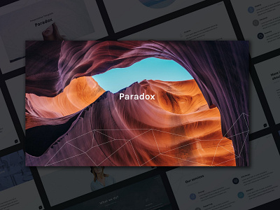 Paradox PowerPoint Template annual report branding business corporate design designposter ecomerce enterprise graphic design illustration infographics keynote multipurpose pitch deck powerpoint purpose report vector web development web maintance