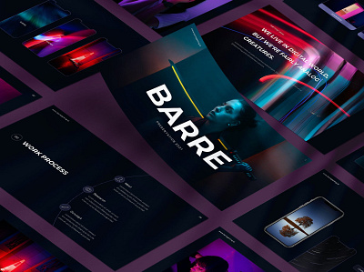 Barre Keynote agency branding deck design designposter esport gaming google google slides graphic design illustration keynote lookbook management marketing pitch pitch deck powerpoint slides ui