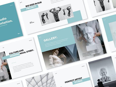 Art Studio Powerpoint Presentation Template