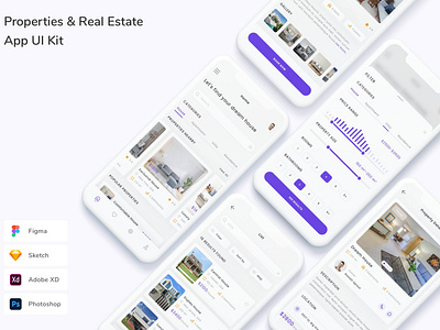 Properties & Real Estate App UI Kit