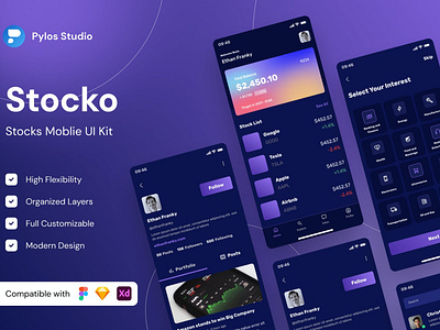 Stocks Mobile UI Kit