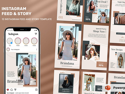 Instagram Feeds & Stories branding design designposter google google slides graphic design identity illustration instagram feeds instagram social instgaram keynote lookbook powerpoint promotion social social media social template stories story