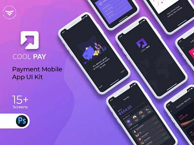 Cool Pay Payment Mobile App UI Kit account bank branding commerce design designposter graphic design gui illustration login mobile neomorphism neumorphic pay payment signup skeuomorphic ui uikits vector