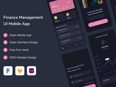 Management Money App - Uixasset app app template branding design designposter graphic design iconography illustration kit management money managment mobile app money money app ui uiux uixasset ux webapp website