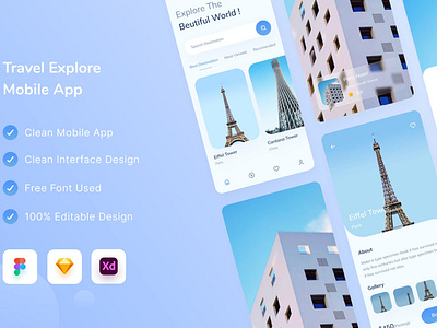 Travel Explore App - Uixasset