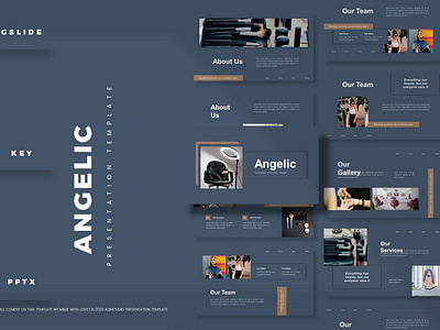 Angelic - Presentation Template agency assets branding company corporate creative creative digital design designposter digital googleslide illustration keynote organization portfolio pptx presentation project startup studio