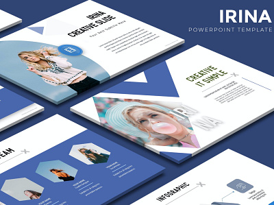 Irina - Powerpoint Template clean colorful communication company corporate creative design google google slides illustration keynote modern multipurpose multipurpose template pitch deck studio unique web design web development website