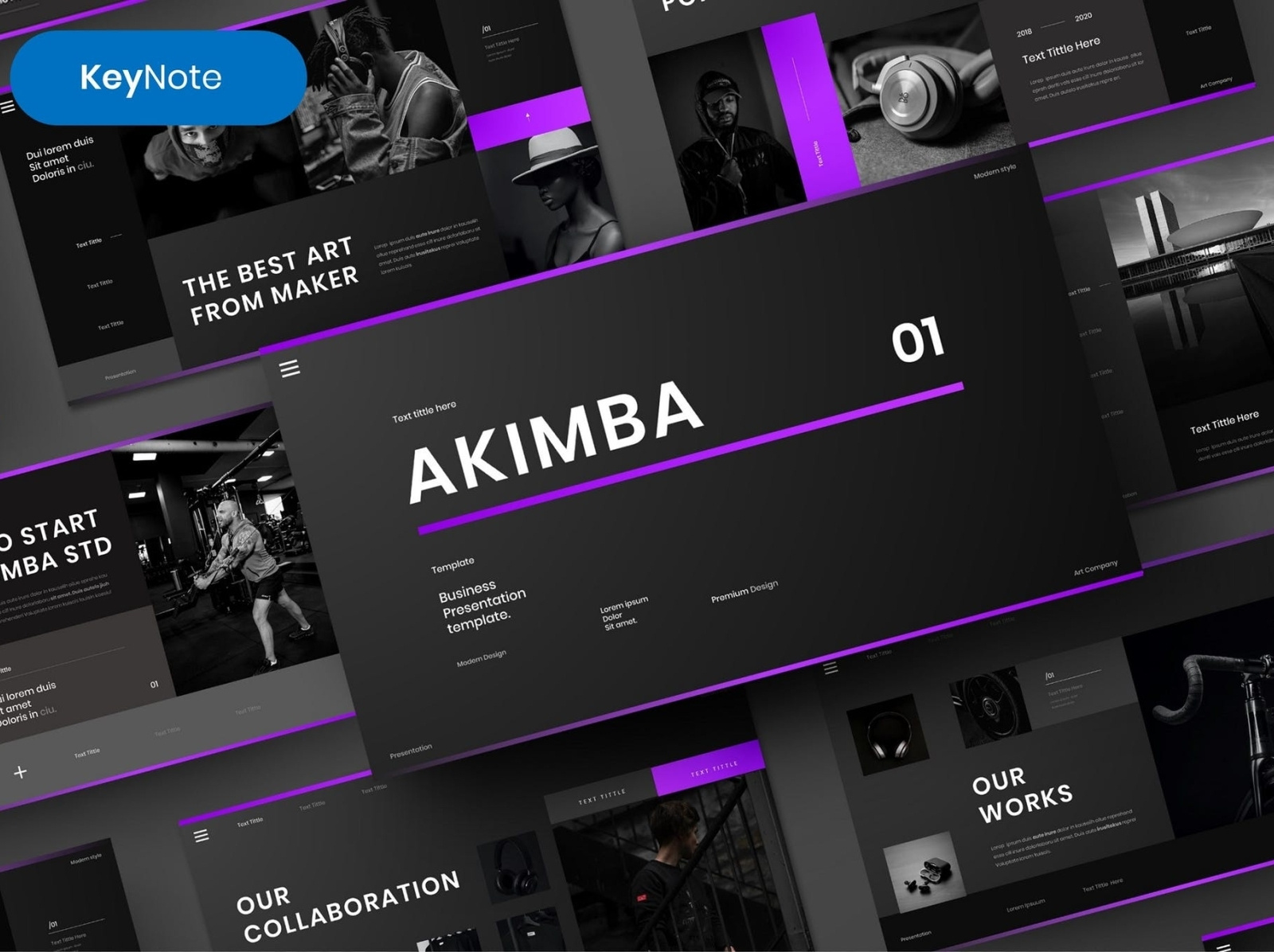 Akimba Business Keynote Template By Presentation Templates On Dribbble