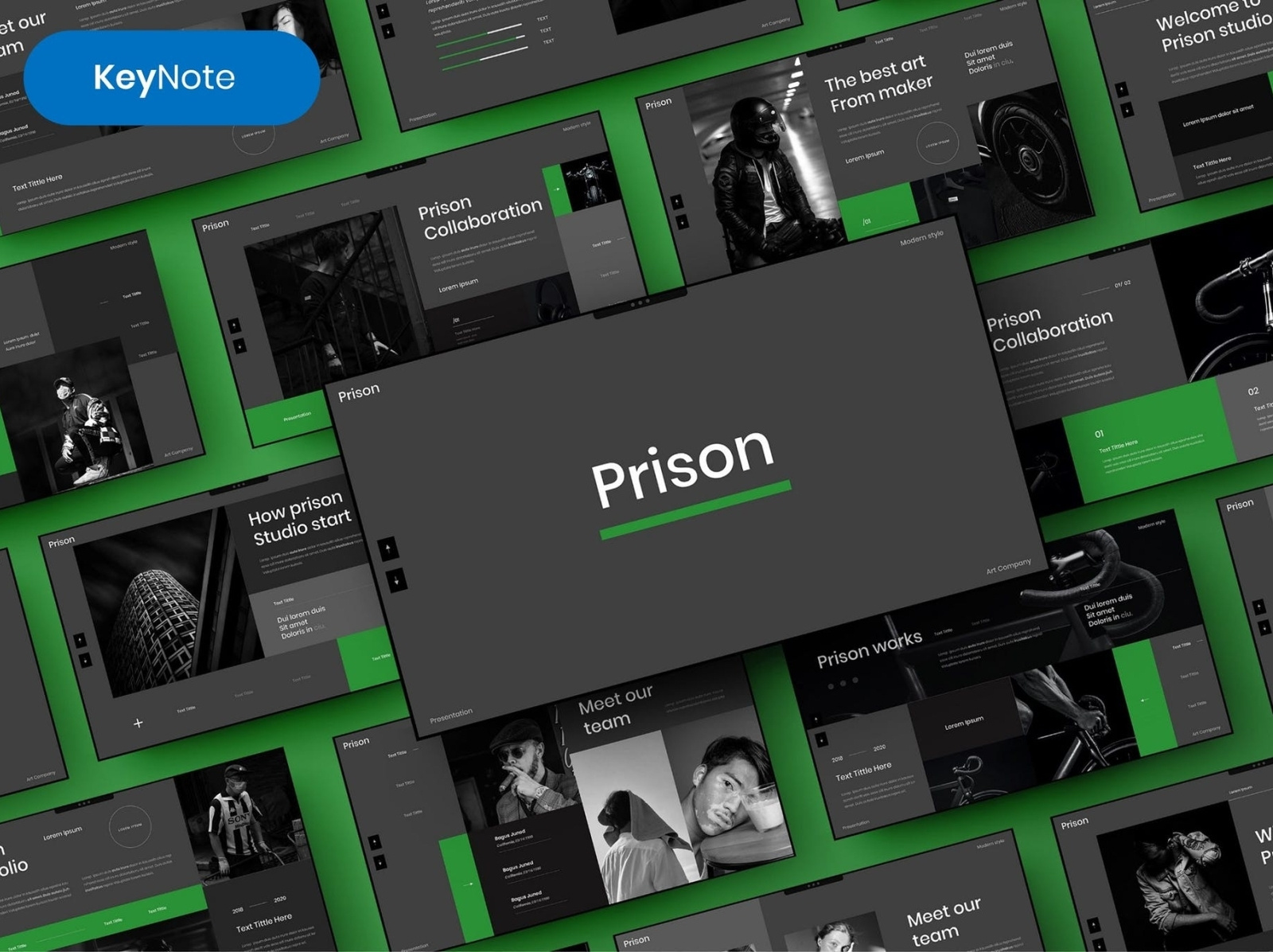 Prison Business Keynote Template By Presentation Templates On Dribbble