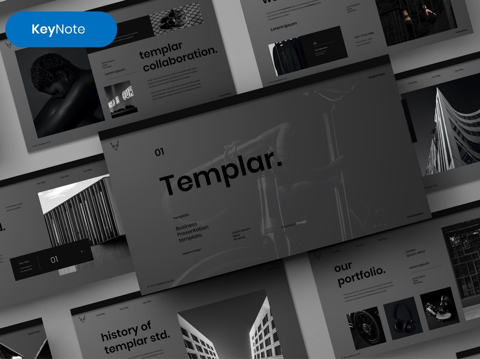 Templar Business Keynote Template By Presentation Templates On Dribbble