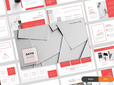 Sayo - Creative PowerPoint Template business clean colorful communication company corporate creative design google google slide illustration infographic keynote template modern pitch deck studio unique web design web development website