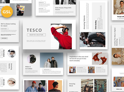 Tesco - Creative Business Google Slides business clean colorful communication company corporate creative design google google slide illustration infographic keynote template modern pitch deck studio unique web design web development website