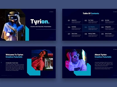 Tyrion - Creative Futuristic Powerpoint business clean colorful communication company corporate creative futuristic design fashion lookbook futuristic google slide innovation modern pitch deck powerpoint studio unique web design web development website