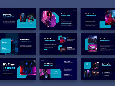 Tyrion - Creative Futuristic Powerpoint business clean colorful communication company corporate creative futuristic design fashion lookbook futuristic google slide innovation modern pitch deck powerpoint studio unique web design web development website