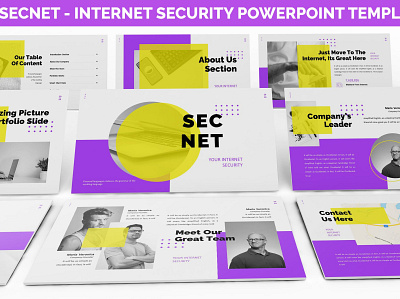 Secnet - Internet Security Powerpoint Template business clean colorful company corporate design fashion lookbook google slide graphic design keynote memphis modern pastel pitch deck powerpoint studio unique web design web development website