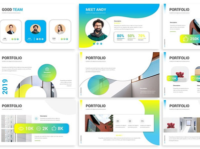 Lovo - Minimal Gradient Powerpoint Template branding clean colorful company design designposter fashion lookbook gradient graphic design illustration keynote minimal pitch deck powerpoint ui unique ux vector web design web development