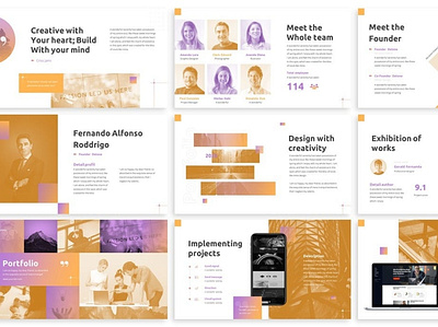 Detone - DuoTone Keynote Template branding clean design designposter duotone duotone keynote google google slides gradient graphic design illustration keynote minimal pitch deck powerpoint startup ui ux vector web design