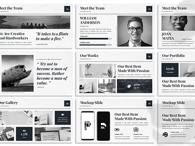 Diurna - Monochrome Keynote Template