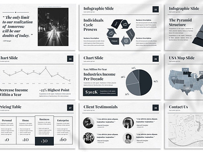 Diurna - Monochrome Keynote Template