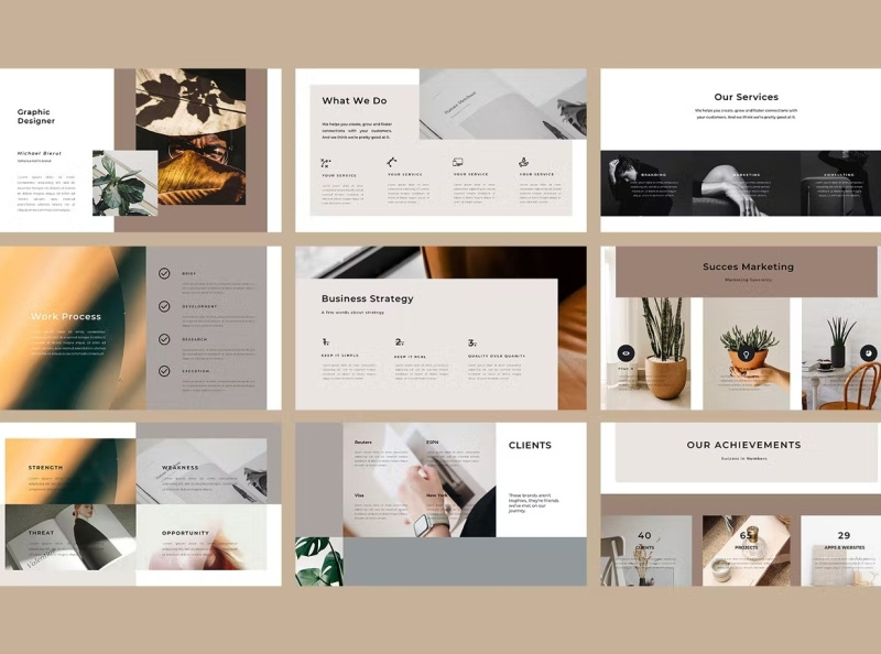 Creative Business PowerPoint Template by Template Genius on Dribbble